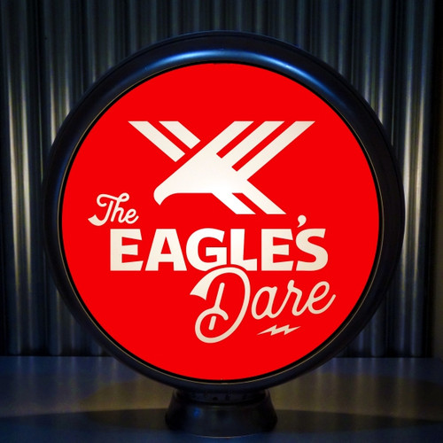 The Eagles Dare B custom gas pump globe