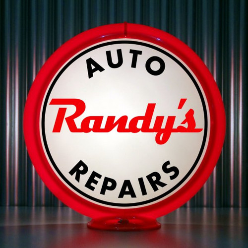 Randy's Auto Service Custom Gas Pump Globe