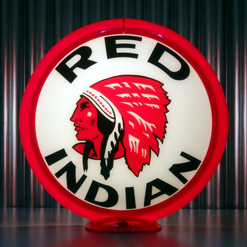 Red Indian Gas Pump Globe 