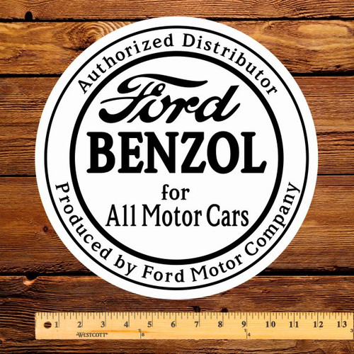 Ford Benzol (Black) 12" Pump Decal