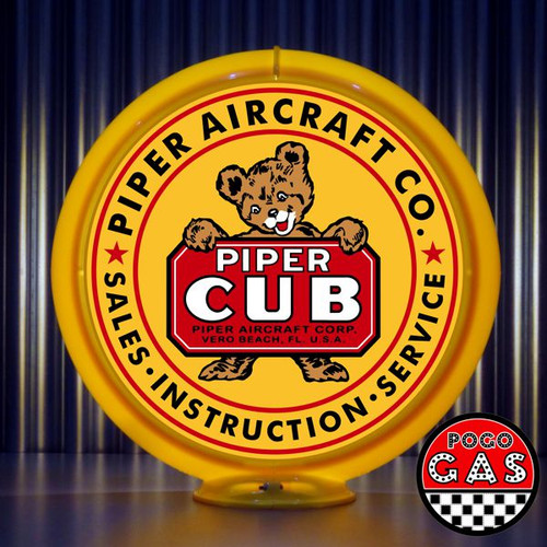 Piper Cub Sales Service gas pump globe