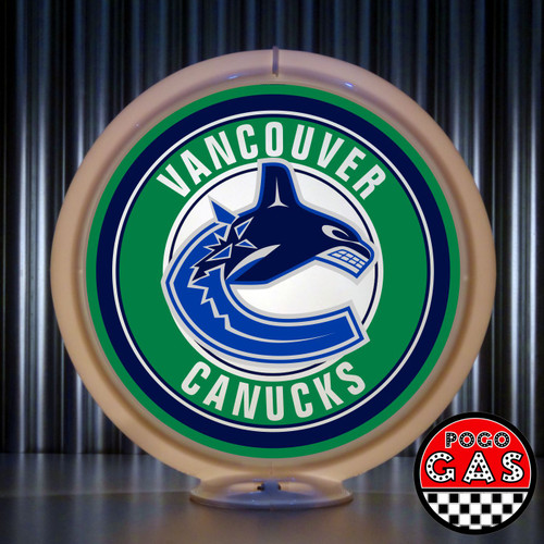 Vancouver Canucks gas pump globe