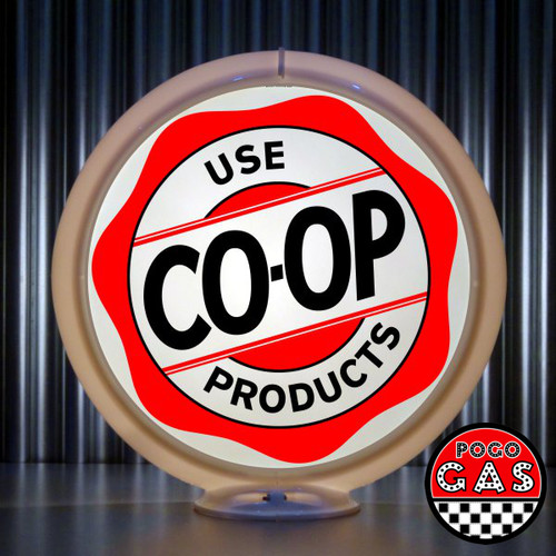 Co-op "Use Co-op Products" Gas Pump Globe (B)