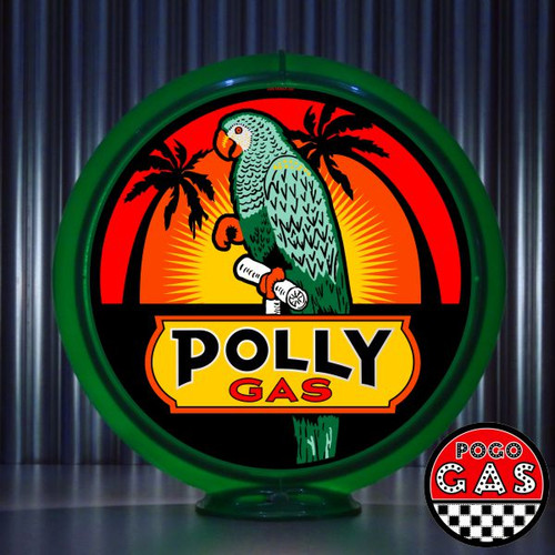 Polly Gas-Wilshire Oil Company Gas Pump Globe