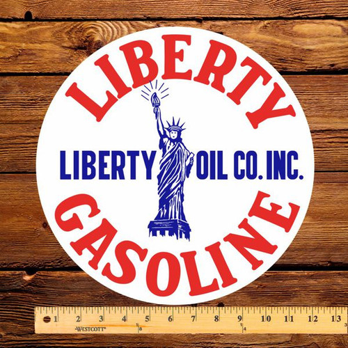 Liberty Gasoline 12" Pump Decal