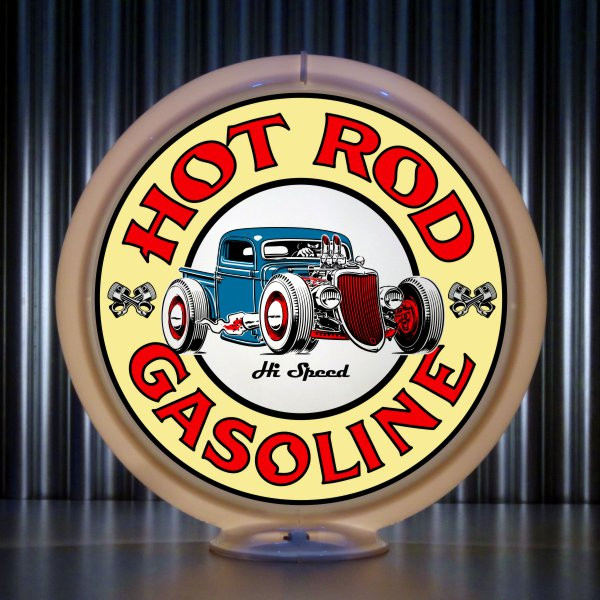 Hot Rod Hi-Speed Gasoline Gas Pump Globe | Pogo's Garage