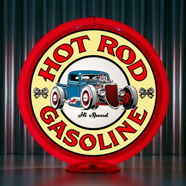 Hot Rod Hi-Speed Gasoline Gas Pump Globe | Pogo's Garage