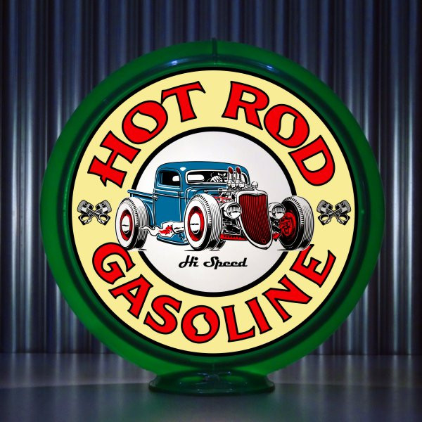 Hot Rod Hi-Speed Gasoline Gas Pump Globe | Pogo's Garage