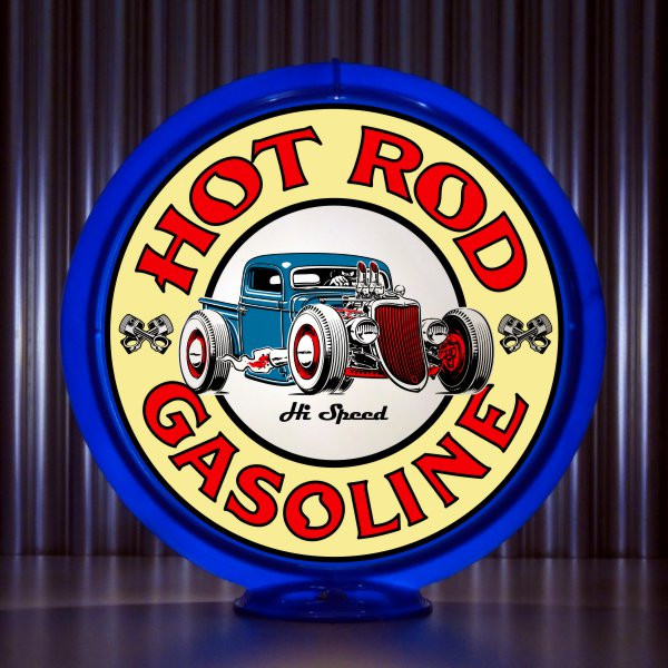 Hot Rod Hi-Speed Gasoline Gas Pump Globe | Pogo's Garage