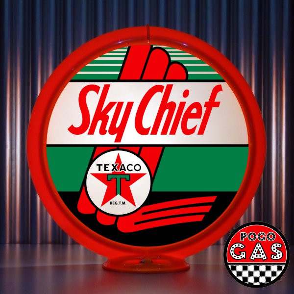 Texaco Sky Chief Gasoline Gas Pump Globe | Pogo's Garage