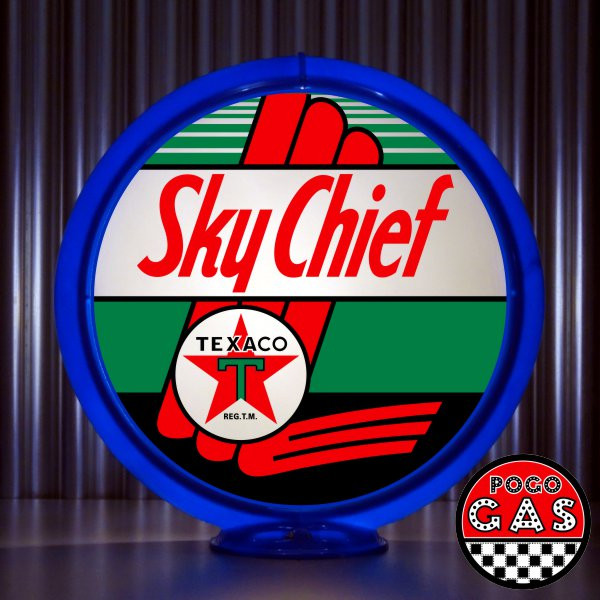 ヴィンテージガスポンプ TEXACO SKY CHIEF ガレージ グッズ ロゴ Texaco Sky Chief Gasoline Gas Pump Globe | Pogo's Garage