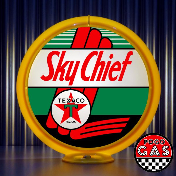 Texaco Sky Chief Gasoline Gas Pump Globe | Pogo's Garage