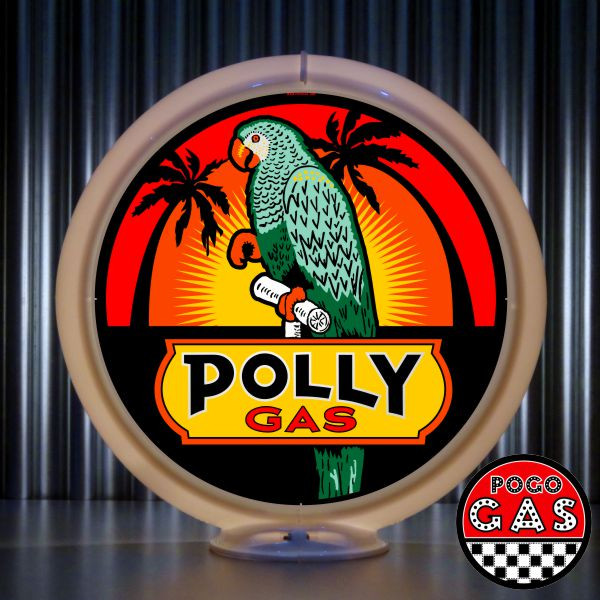Polly Gas-Wilshire Oil Company Gas Pump Globe | Pogos Garage