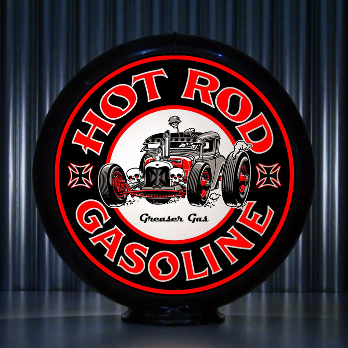 Hot Rod Greaser Gas Pump Globe | Pogo's Garage