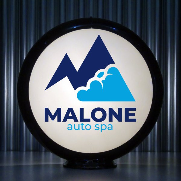 Malone Auto Spa Custom Gas Pump Globe Pogo's Garage