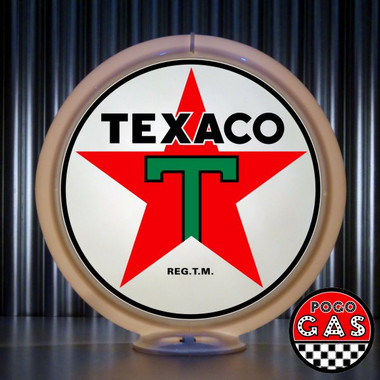 TEXACO ガスポンプライト グローブ 電飾 ガソリン USA 稀少 Texaco Star Gas Pump Globe | Pogo's Garage