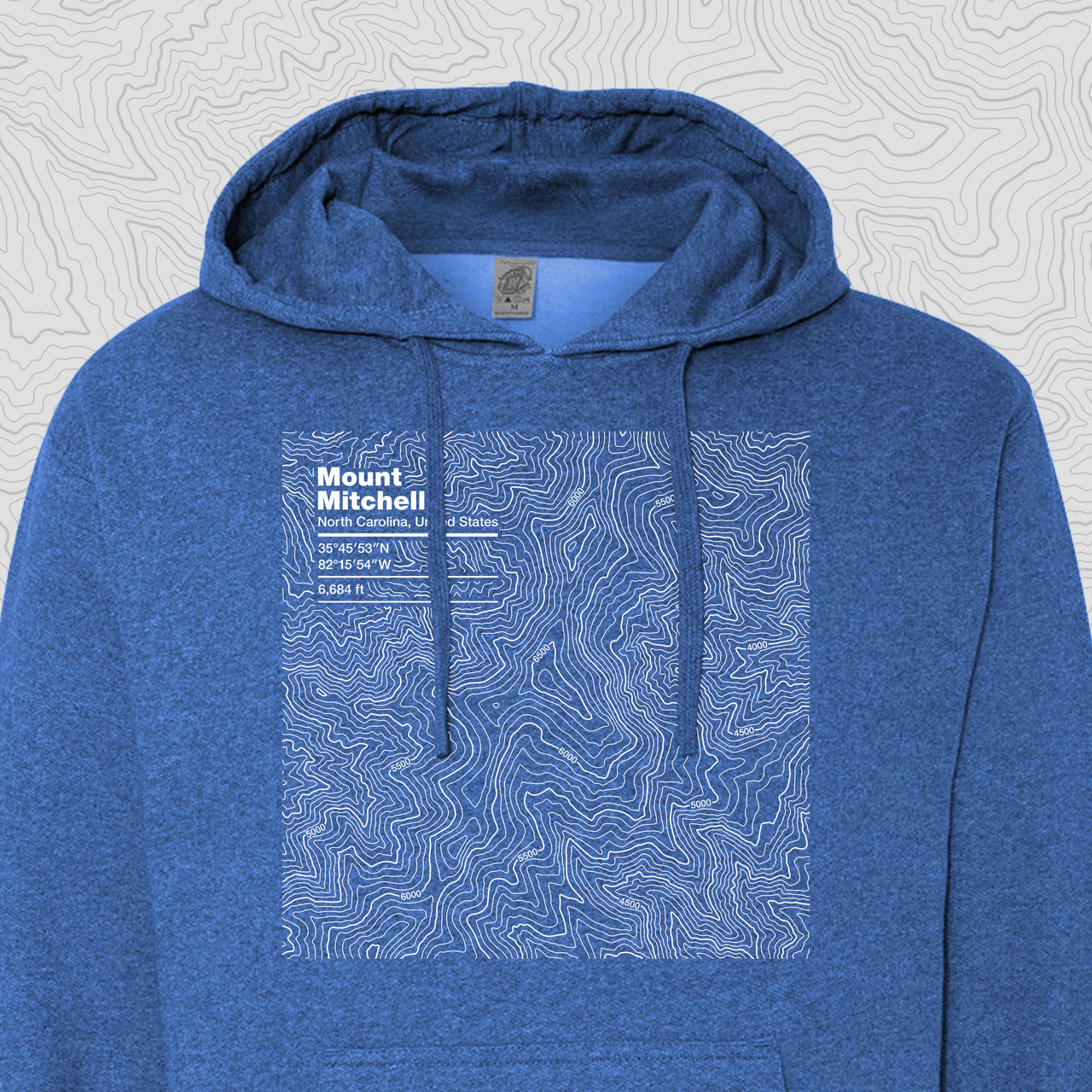 Mount Mitchell North Carolina Hooded Sweatshirt