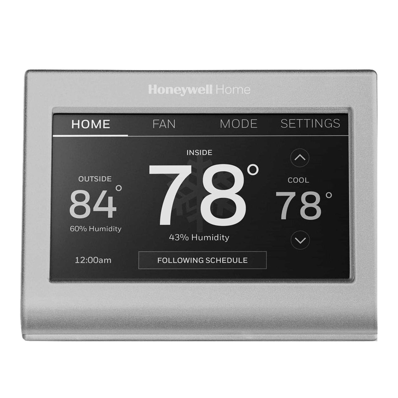 Honeywell Smart Color Thermostat set on 78 Cooling