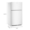 Amana® 33-Inch Wide Top-Freezer Refrigerator With Dual Crisper Drawers—21 Cu. Ft. ARTX2021TW