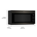 Whirlpool® 2.1 cu. ft. Microwave Hood with 4-Speed Venting YWMMS5630TV