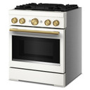 KitchenAid® 30-Inch 4 Burner Commercial-Style Dual Fuel Range with No Preheat Air Fry Mode KFDS930SPL