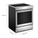 Kitchenaid® 30-Inch 4-Element Induction Slide-In Convection Range with Air Fry KSIS730TPS