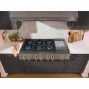 KitchenAid® 48-inch 6-Burner Gas Commercial-Style Rangetop with Griddle KCGK948TSS