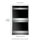 10.0 cu. ft. Smart Double Wall Oven with Touchscreen WOD51EC0HS