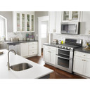 Whirlpool® 6.0 Cu. Ft. Gas Double Oven Range with Center Oval Burner WGG745S0FS