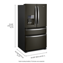 Whirlpool® 36-Inch Wide French Door Refrigerator - 25 cu. ft. WRX735SDHV