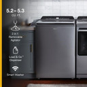 Whirlpool® 6.0 - 6.1 cu. ft. I.E.C. Top Load Washer with 2 in 1 Removable Agitator WTW8127LC