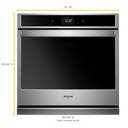 Whirlpool® 4.3 cu. ft. Smart Single Convection Wall Oven with Air Fry, when Connected WOS72EC7HS