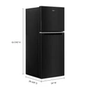 Whirlpool® 24-inch Wide Small Space Top-Freezer Refrigerator - 11.6 cu. ft. WRT312CZJB