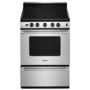 Whirlpool® 24-inch Freestanding Electric Range with Upswept SpillGuard™ Cooktop YWFE50M4HS