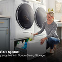 Whirlpool® 15.5" (39.4 cm) Pedestal for Front Load Washer and Dryer with Storage WFP2715HW
