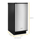 Whirlpool® 15-inch Icemaker with Clear Ice Technology WUI75X15HZ