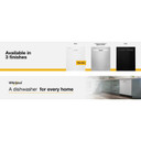 Whirlpool® Quiet Dishwasher with Boost Cycle and Pocket Handle WDP540HAMW