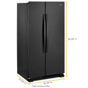 Whirlpool® 36-inch Wide Side-by-Side Refrigerator - 25 cu. ft. WRS315SNHB