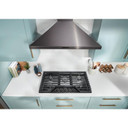 Whirlpool® 36-inch Gas Cooktop with EZ-2-Lift™ Hinged Cast-Iron Grates WCGK5036PB