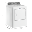 Maytag® Top Load Gas Wrinkle Prevent Dryer - 7.0 cu. ft. MGD4500MW