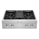 KitchenAid® 30'' 4-Burner Commercial-Style Gas Rangetop KCGC500JSS