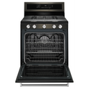 Kitchenaid® 30-Inch 5-Burner Gas Convection Range KFGG500EBS