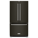 Kitchenaid® 25 Cu. Ft. 36-Width Standard Depth French Door Refrigerator with Interior Dispense and PrintShield™ Finish KRFF305EBS