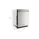 Kitchenaid® 44 dBA Dishwasher in PrintShield™ Finish with 360° Max Jets™ Third Rack KDTM404KPS