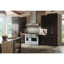 KitchenAid® 48'' Smart Commercial-Style Dual Fuel Range with Griddle KFDC558JMB