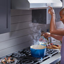 Kitchenaid® 36" 585 or 1170 CFM Motor Class Commercial-Style Wall-Mount Canopy Range Hood KVWC906KSS