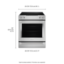 Kitchenaid® 30-Inch 5-Element Electric Slide-In Convection Range YKSEG700ESS