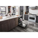 Kitchenaid® 44 dBA Dishwasher in PrintShield™ Finish with 360° Max Jets™ Third Rack KDPM604KBS