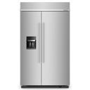 Kitchenaid® 29.4 Cu. Ft. 48 Built-In Side-by-Side Refrigerator with Ice and Water Dispenser KBSD708MSS