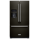 Kitchenaid® 26.8 Cu. Ft. Standard-Depth French Door Refrigerator with Exterior Ice and Water Dispenser KRFF577KBS